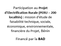 10. Projet PERU 200 Localités, 2022